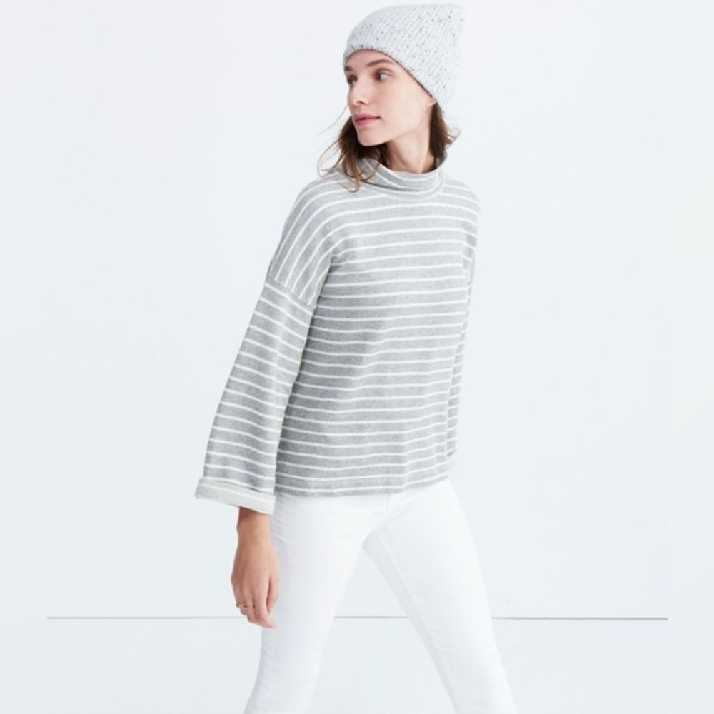 MADEWELL Note Funnelneck‎ Pullover Sweater